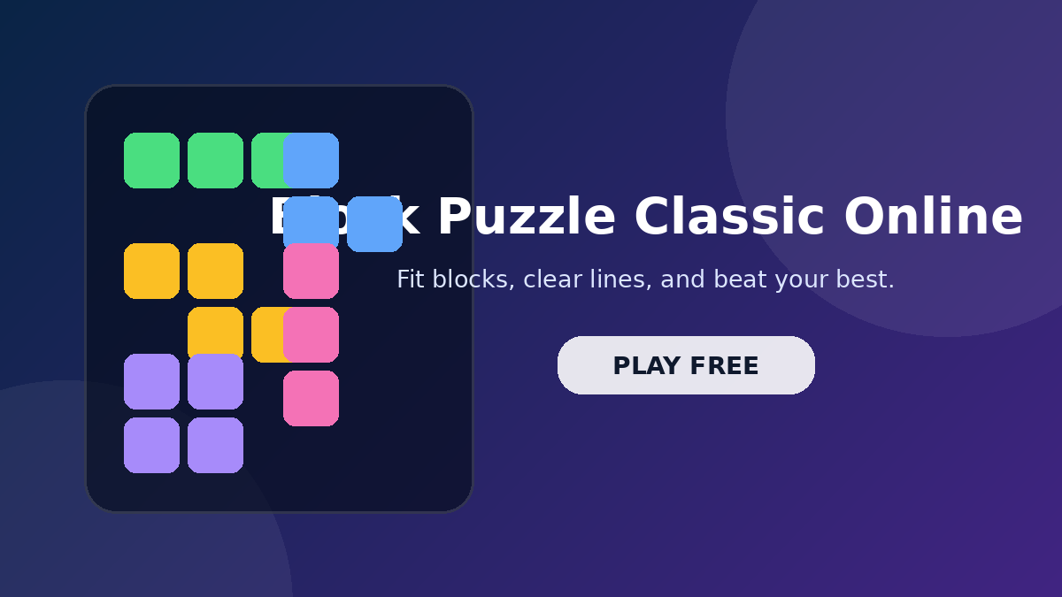 Block Puzzle Classic Online Game Only