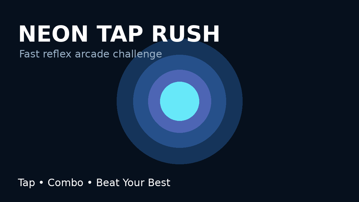 Neon Tap Rush Game